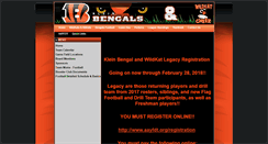 Desktop Screenshot of kleinbengals.com